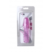 Розовая насадка с нежными шипами - 13,5 см. - Toyfa Basic - в Челябинске купить с доставкой