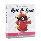 Стимулирующий презерватив-насадка Roll   Ball Raspberry - Sitabella - купить с доставкой в Челябинске