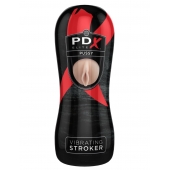 Мастурбатор-вагина Vibrating Pussy Stroker с вибрацией - Pipedream - в Челябинске купить с доставкой