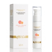 Универсальный массажный гель-смазка Allover Delicious Massage Gel с ароматом персика и аброкоса - 50 мл. - YESforLOV - купить с доставкой в Челябинске