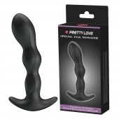 Черный анальный стимулятор простаты с вибрацией Special Anal Massager - 14,5 см. - Baile - в Челябинске купить с доставкой
