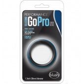 Черно-синее эрекционное кольцо Silicone Go Pro Cock Ring - Blush Novelties - в Челябинске купить с доставкой