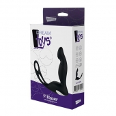Черный вибромассажер простаты P-PLEASER W ERECTION ENHANCE - Dream Toys - в Челябинске купить с доставкой