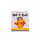 Стимулирующий презерватив-насадка Roll   Ball Banana - Sitabella - купить с доставкой в Челябинске