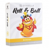 Стимулирующий презерватив-насадка Roll   Ball Banana - Sitabella - купить с доставкой в Челябинске