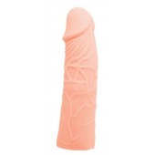 Закрытая телесная насадка-фаллос - 17 см. - Sex Expert - в Челябинске купить с доставкой