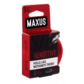 Ультратонкие презервативы в железном кейсе MAXUS Sensitive - 3 шт. - Maxus - купить с доставкой в Челябинске