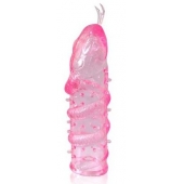 Закрытая рельефная насадка Crystal sleeve snakes в виде змеи с усиками - 14 см. - Erowoman-Eroman - в Челябинске купить с доставкой