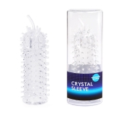 Закрытая рельефная насадка Crystal sleeve с усиками - 12 см. - Erowoman-Eroman - в Челябинске купить с доставкой