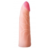 Фаллическая насадка на трусики харнесс - 17,5 см. - LOVETOY (А-Полимер) - купить с доставкой в Челябинске
