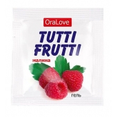 Пробник гель-смазки Tutti-frutti с малиновым вкусом - 4 гр. - Биоритм - купить с доставкой в Челябинске