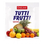 Пробник гель-смазки Tutti-frutti со вкусом тропических фруктов - 4 гр. - Биоритм - купить с доставкой в Челябинске