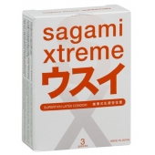 Ультратонкие презервативы Sagami Xtreme SUPERTHIN - 3 шт. - Sagami - купить с доставкой в Челябинске