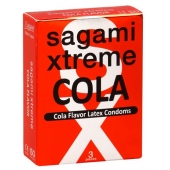 Ароматизированные презервативы Sagami Xtreme COLA - 3 шт. - Sagami - купить с доставкой в Челябинске