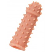 Телесная реалистичная насадка KOKOS Extreme Sleeve 03 с дополнительной стимуляцией - 12,7 см. - KOKOS - в Челябинске купить с доставкой