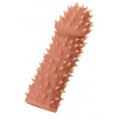 Телесная реалистичная насадка KOKOS Extreme Sleeve 07 с дополнительной стимуляцией - 12,7 см. - KOKOS - в Челябинске купить с доставкой