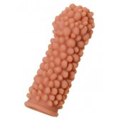 Телесная реалистичная насадка KOKOS Extreme Sleeve 08 с дополнительной стимуляцией - 12,7 см. - KOKOS - в Челябинске купить с доставкой