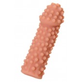 Телесная реалистичная насадка KOKOS Extreme Sleeve 10 с дополнительной стимуляцией - 14,7 см. - KOKOS - в Челябинске купить с доставкой