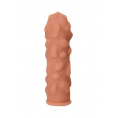 Телесная реалистичная насадка KOKOS Extreme Sleeve 11 с дополнительной стимуляцией - 12,7 см. - KOKOS - в Челябинске купить с доставкой