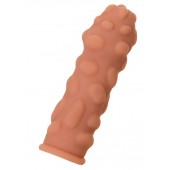 Телесная реалистичная насадка KOKOS Extreme Sleeve 11 с дополнительной стимуляцией - 12,7 см. - KOKOS - в Челябинске купить с доставкой