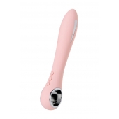 Розовый силиконовый вибратор с электростимуляцией GALVANI VIBE - 21 см. - ToyFa - купить с доставкой в Челябинске