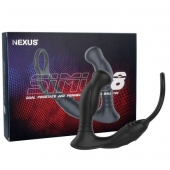 Черная анальная пробка NEXUS SIMUL8 с фиксацией на теле кольцами - Nexus Range - в Челябинске купить с доставкой
