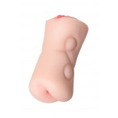 Телесный двусторонний мастурбатор Rich Fruit - вагина и анус - ToyFa - в Челябинске купить с доставкой