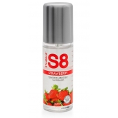 Смазка на водной основе S8 Flavored Lube со вкусом клубники - 125 мл. - Stimul8 - купить с доставкой в Челябинске