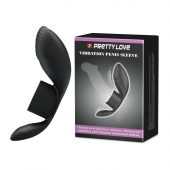 Черное кольцо на пенис с вибрацией Vibration Penis Sleeve - Baile - в Челябинске купить с доставкой