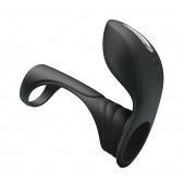 Черная насадка на пенис с вибрацией Vibration Penis Sleeve II - Baile - в Челябинске купить с доставкой