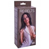 Коричневый поводок и чокер с кольцом Sofi - Rebelts - купить с доставкой в Челябинске