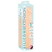 Телесная насадка-удлинитель Silicone Extension - 19 см. - Orion - в Челябинске купить с доставкой