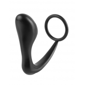 Эрекционное кольцо с анальной пробкой Ass-Gasm Cockring Plug - Pipedream - в Челябинске купить с доставкой