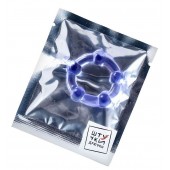 Фиолетовое эрекционное кольцо на пенис с бусинами - Штучки-дрючки - в Челябинске купить с доставкой