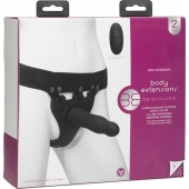 Черный полый вибрострапон Body Extensions BE Aroused - 17,78 см. - Doc Johnson - купить с доставкой в Челябинске