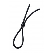 Черное лассо на пенис с одной бусиной - A-toys - в Челябинске купить с доставкой