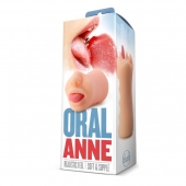 Телесный мастурбатор-ротик с язычком Oral Anne - Blush Novelties - в Челябинске купить с доставкой