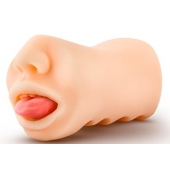 Телесный мастурбатор-ротик с язычком Oral Anne - Blush Novelties - в Челябинске купить с доставкой