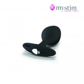 Черная пробка Mystim Rocking Vibe S с возможностью подключения к электростимулятору - 9,7 см. - MyStim - купить с доставкой в Челябинске