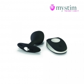 Черная пробка Mystim Rocking Vibe S с возможностью подключения к электростимулятору - 9,7 см. - MyStim - купить с доставкой в Челябинске