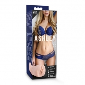 Телесный мастурбатор-вагина с вибропулей Ashley - Blush Novelties - в Челябинске купить с доставкой