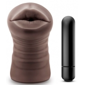 Коричневый мастурбатор-ротик Heather - Blush Novelties - в Челябинске купить с доставкой