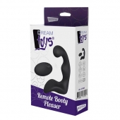 Черный вибромассажер простаты REMOTE BOOTY PLEASER - Dream Toys - в Челябинске купить с доставкой