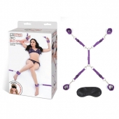 Фиолетовый набор фиксаций на кровати Classic Bedspreader - Lux Fetish - купить с доставкой в Челябинске