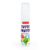Гель-смазка Tutti-frutti со вкусом сладкой мяты - 30 гр. - Биоритм - купить с доставкой в Челябинске