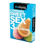 Презервативы для орального секса DOMINO Sweet Sex с ароматом мороженого - 3 шт. - Domino - купить с доставкой в Челябинске