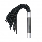 Черная плеть Easytoys Flogger With Metal Grip - 38 см. - Easy toys - купить с доставкой в Челябинске