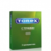 Текстурированные презервативы Torex  С точками  - 3 шт. - Torex - купить с доставкой в Челябинске