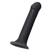 Черный фаллос на присоске Silicone Bendable Dildo XL - 20 см. - Strap-on-me - купить с доставкой в Челябинске