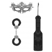 Черный игровой набор Introductory Bondage Kit №4 - Shots Media BV - купить с доставкой в Челябинске